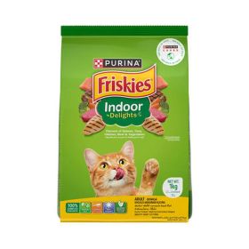 Purina Friskies Indoor Delights with Flavours of Salmon, Tuna, Chicken, Beef & Vegetables