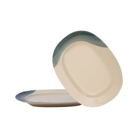 Superware Oval Plate 12IN Two Tone Assorted Color