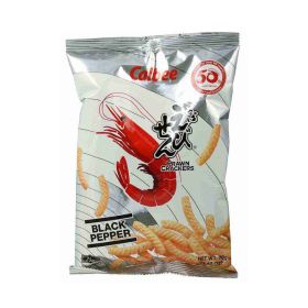 Calbee Prawn Crackers Black Pepper