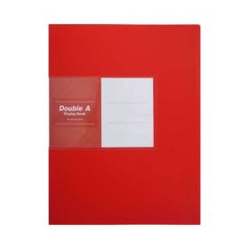 Double A Display Book 20 Pockets Red