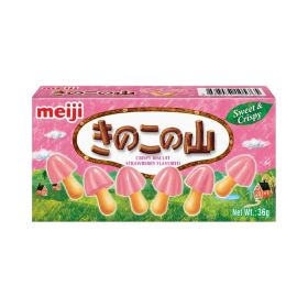 Meiji Chocorooms Strawberry Chocolate with Crispy Biscuit