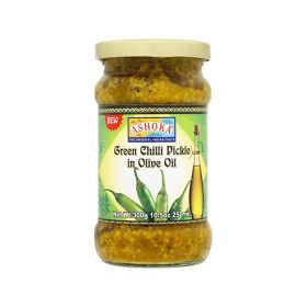 Ashoka Green Chili Pickle In Virgin Olive Oil
