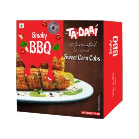Tadaa Marinated & Steamed Smoky BBQ Sweet Corn Cobs
