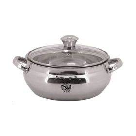 Eagle Hazel 1500ML Stainless Steel Casserole With Glass Lid