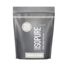 Isopure Cookies & Cream Low Carb Protein Powder 