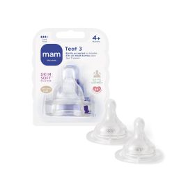 Mam Silk Teat Fast Flow 3 4+ Months