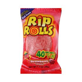 Rip Rolls Strawberry Candy