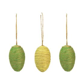 Party Magic Jute Easter Eggs Assorted