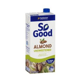 So Good Unsweetened Almond Milk 1L