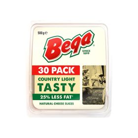 Bega Country Light Tasty 25% Less Fat Cheese Slices
