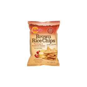 Sunwhite Parmesan and Sundried Tomato Flavoured Brown Rice Chips