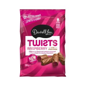 Darrell Lea Milk Chocolate Raspberry Twists