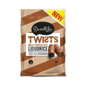 Darrell Lea Milk Chocolate Liquorice Twists