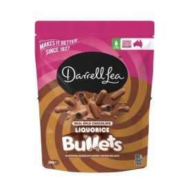 Darrell Lea Milk Chocolate Liquorice Bullets