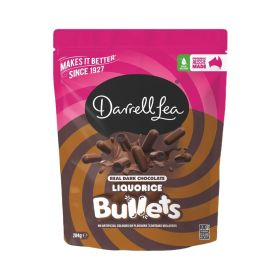 Darrell Lea Dark Chocolate Liquorice Bullets