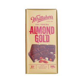 Whittaker's 33% Cocoa Almond Gold Chocolate Bar