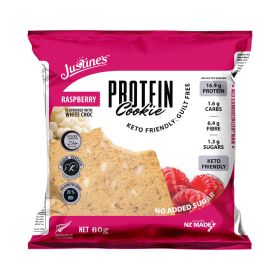 Justine's Protein Raspberry & White Choco Cookies