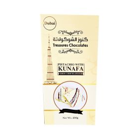 Treasures Chocolate Dubai Pistachio With Kunafa White Chocolate