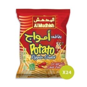 Al Mudhish Potato Chips Ripple Chilli