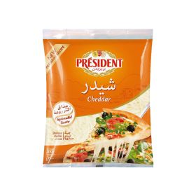 President Shredded Natural Cheddar Cheese