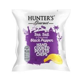 Hunters Gourmet Sea Salt & Black Pepper Chips 