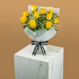 Simply Yellow Roses Simply Yellow Rose Bouquet - Grandiose.ae