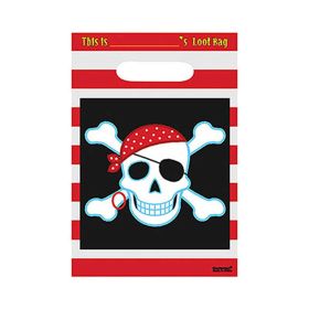 Amscan Striped Pirate Party Loot Bags