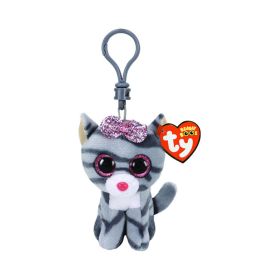 TY Beanie Boo's 3 Inches Grey Kiki Cat Clip