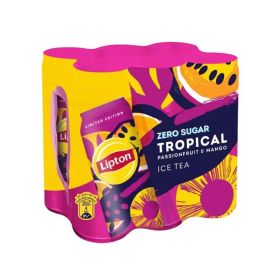 Lipton Zero Sugar Tropical Passion Fruit & Mango Ice Tea 320ml
