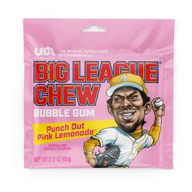 Big League Chew Punch Out Pink Lemonade Bubble Gum