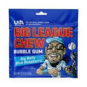 Big League Chew Big Rally Blue Raspberry Bubble Gum