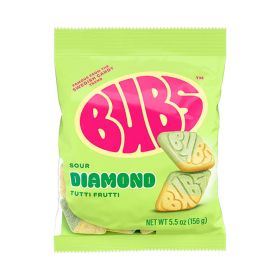 Bubs Sour Diamond Tutti Frutti Flavor Candies