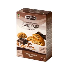Pan Ducale Cantuccini with Chocolate Traditional Italian Crunchy Biscuits