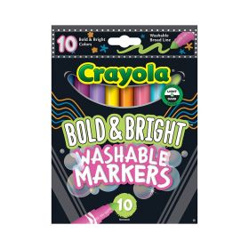 Crayola Bold & Bright Washable Broadline Markers