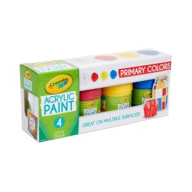 Crayola Multiple Surfaces Acrylic Paint in Primary Colors
