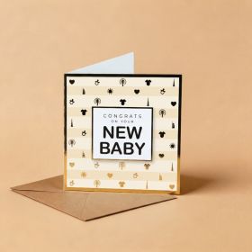New Baby Born Greeting Card