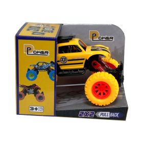 DPower Friction Military Stunt Car Yellow