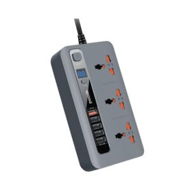 Porodo Qc3.0 Multi-Socket With Timer Pd-5p3sqc-Grey