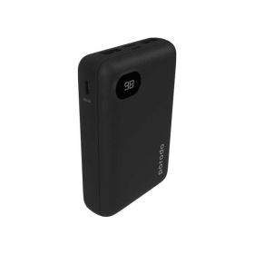 Porodo 4-Port Power Bank 10000mAh Dgital Display Black