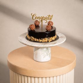 GrandRose Ferrero Rocher Cake with Congrats Acrylic Stick