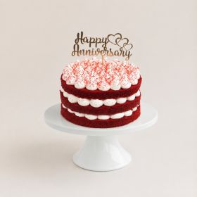 Happy Anniversary GrandRose Red Velvet Cake 850g
