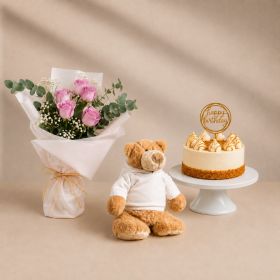 Classic Blush Bouquet Birthday Set