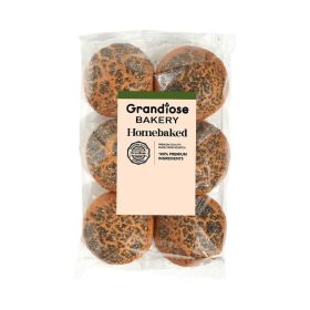 Grandiose Medium Burger Bun Bread With Chia Seeds