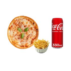 Margherita Medium + Potato Wedges + Coca Cola 330ml