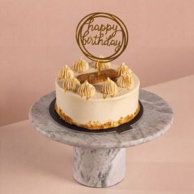 Lotus Cake with Happy Birthday Stick