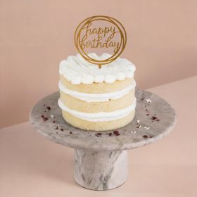 Mini Honey Cake with Happy Birthday Stick
