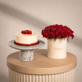 Red Clouds with Red Velvet Cake
