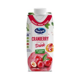 Ocean Spray No Sugard Added Cranberry Mixed Fruit Drink 250ml