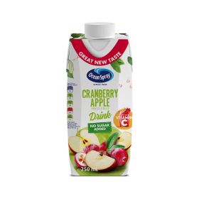 Ocean Spray No Sugar Added Cranberry Apple Fruit Drink 250ml