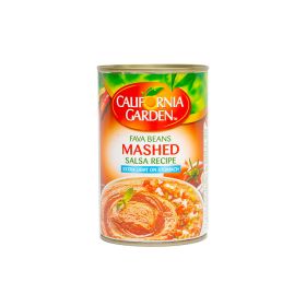 California Garden Mashed Fava Beans With Salsa